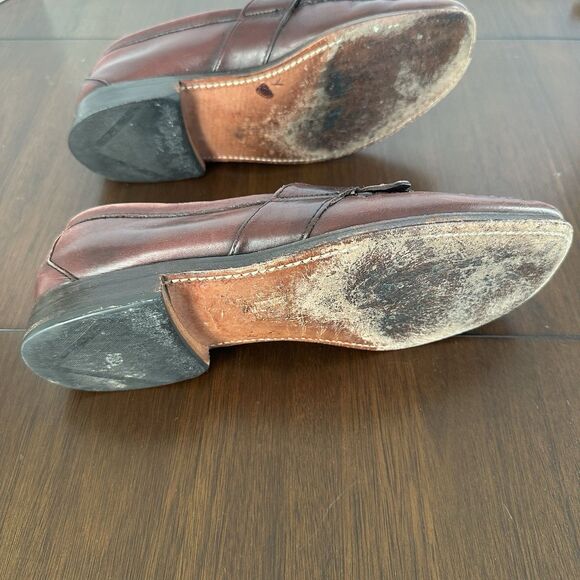 Allen Edmonds Enfield Loafers Men 9 C Brown Leather Kiltie Tassel Shoes Preppy main image 8